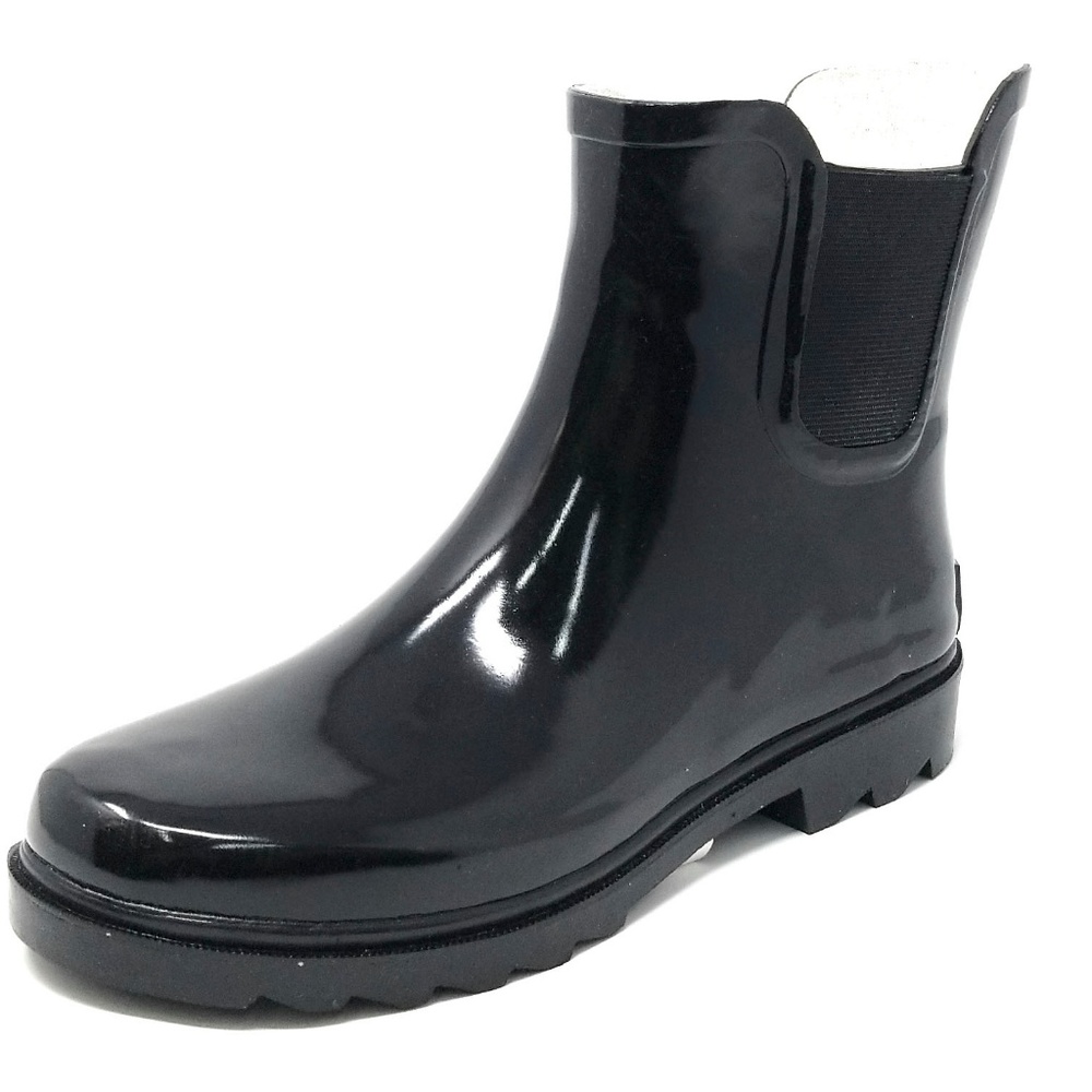 Women's Cute WaterProof Ankle Rubber Rain Boots - Picture 2 of 3